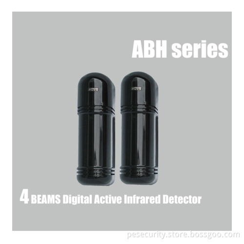 Wired 4 Beams Digital Active Intrared Detector With 8 Channel Frequency Conversion